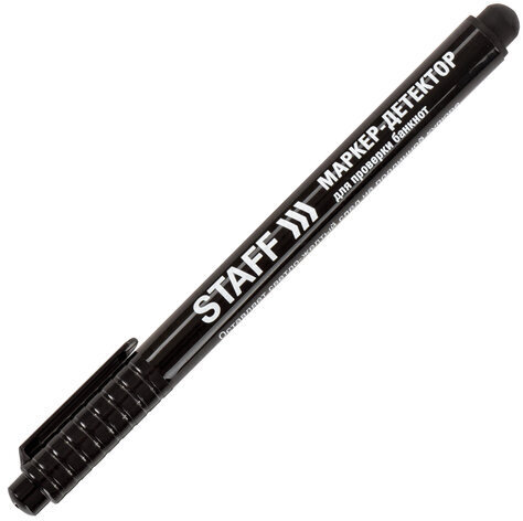 Маркер-детектор для проверки подлинности банкнот, STAFF "Manager" BTP-232, блистер, 151232