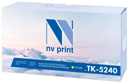 Тонер-картридж NV PRINT (NV-TK-5240Y) для KYOCERA ECOSYS P5026cdn/w/M5526cdn, желтый, ресурс 3000 стр.