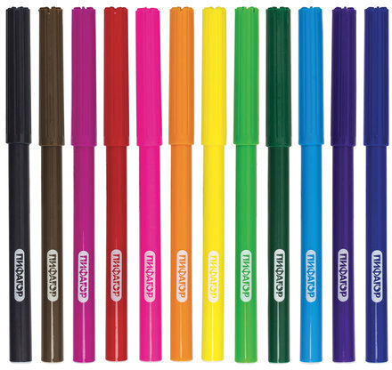 Фломастеры ПИФАГОР "Принцессы", 12 цветов, вентилируемый колпачок, 151405