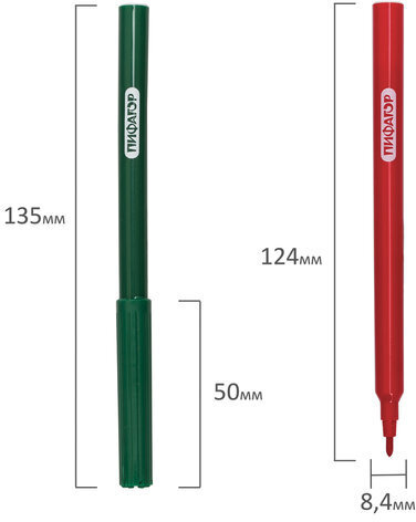 Фломастеры ПИФАГОР "Принцессы", 12 цветов, вентилируемый колпачок, 151405