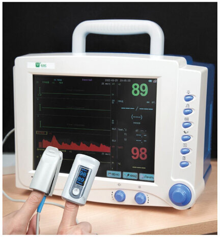 Пульсоксиметр АРМЕД YX301 диапазон SpO2 70%-100%, диапазон пульса 25-250 уд/мин, без поверки, 1032301