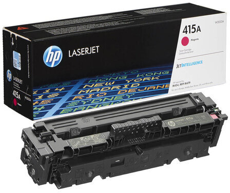 Картридж лазерный HP (W2033A) Color LaserJet M454dn/M479dw и др, №415A, пурпурный,, оригинальный, ресурс 2100 страниц