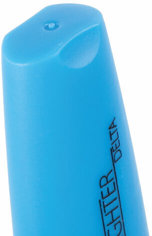 Текстовыделитель BRAUBERG "DELTA", ГОЛУБОЙ, линия 1-5 мм, 151722