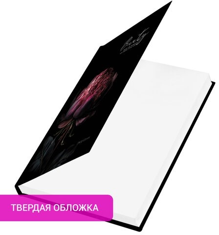 Ежедневник недатированный А5 145х215 мм, ламинированная обложка с фольгой, 160 л., STAFF, "Пион", 115566