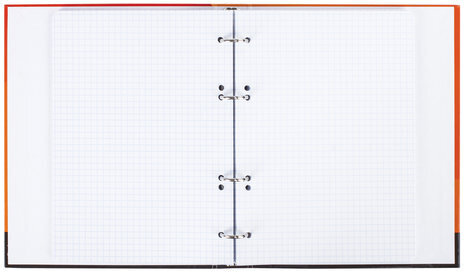 Тетрадь на кольцах А5 165х215 мм, 120 л., твердый картон, клетка, BRAUBERG, "Моноколор", 403275
