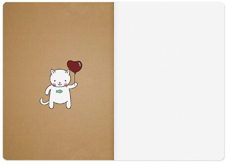 Тетрадь ЕВРО А5 40 л. BRUNO VISCONTI сшивка, клетка, выборочный лак, бежевая бумага 70 г/м2, "CAT'S HOLIDAY", 7-40-086