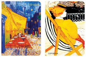 Тетради 60 л. в линию обложка SoftTouch, НАБОР 2 шт., бежевая бумага 70 г/м2, сшивка, B5 (179х250 мм), ВПЕЧАТЛЕНИЕ, BRAUBERG, 403825