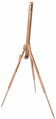 Мольберт полевой - тренога из сосны, высота 86-181 см, высота холста 104 см, BRAUBERG ART, 192263