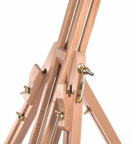 Мольберт полевой - тренога из сосны, высота 86-181 см, высота холста 104 см, BRAUBERG ART, 192263