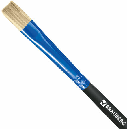 Кисть щетина, плоская № 4, BRAUBERG PREMIUM, 200994