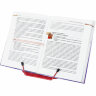 Подставка для книг и учебников BRAUBERG LINE+, металлическая, красная, европодвес, 238070