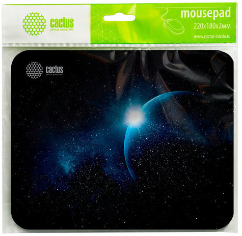 Коврик для мыши CACTUS Space, 220x180x2 мм, CS-MP-P04XS