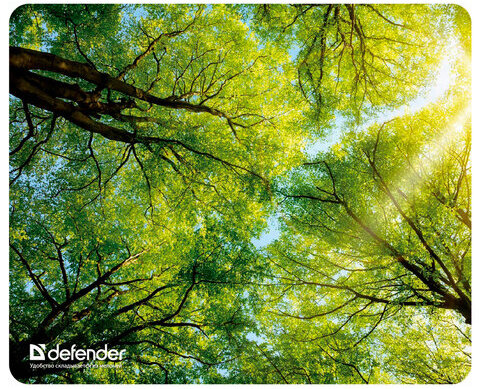 Коврик для мыши DEFENDER Silk Pad Nature, шелк+натуральная резина, 230x190x1,6 мм, 10 видов, 50707