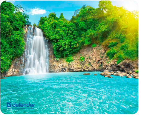 Коврик для мыши DEFENDER Silk Pad Nature, шелк+натуральная резина, 230x190x1,6 мм, 10 видов, 50707