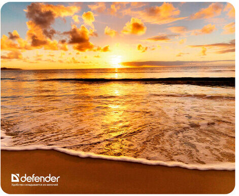 Коврик для мыши DEFENDER Silk Pad Nature, шелк+натуральная резина, 230x190x1,6 мм, 10 видов, 50707