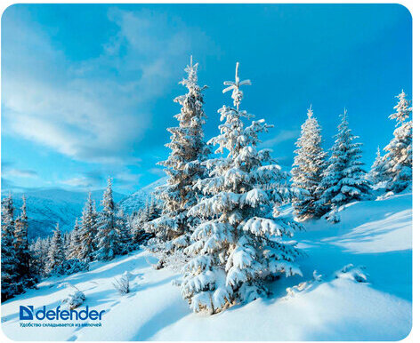 Коврик для мыши DEFENDER Silk Pad Nature, шелк+натуральная резина, 230x190x1,6 мм, 10 видов, 50707