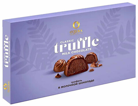 Конфеты шоколадные O'ZERA "Truflle" трюфель в молочном шоколаде, 197 г, РЕК762