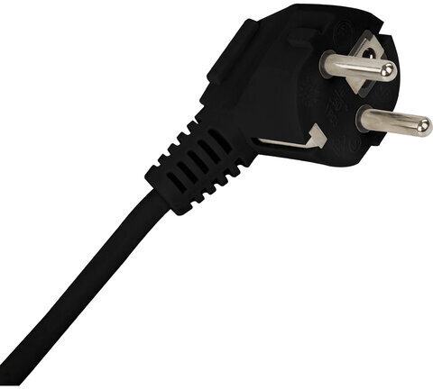 Удлинитель сетевой SONNEN U-133GS, 3 розетки, c заземлением, выключатель, 10 А, 3 м, черный, 513266