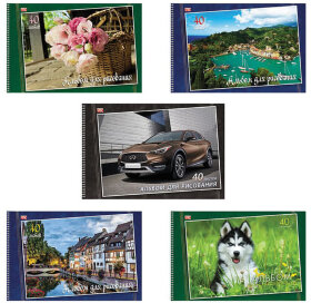 Альбом для рисования, А4, 40 листов, спираль, обложка картон, HATBER VK, 205х300 мм, "Мир вокруг нас", 40А4Ссп, A213018