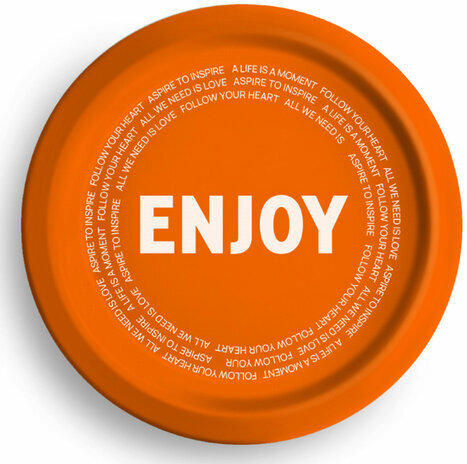 Тарелка одноразовая диаметр 230 мм, 50 шт., бумажная с ПЭ покрытием "Enjoy new", СКАНДИПАКК, -0552