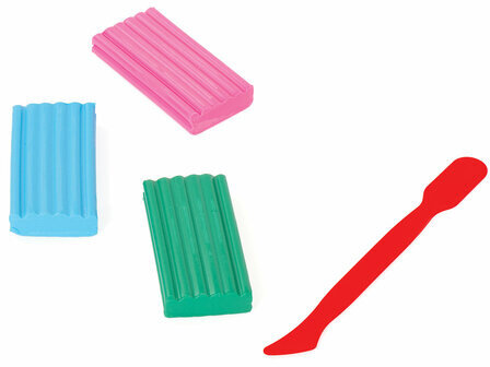 Стеки для лепки ПИФАГОР, НАБОР 4 шт., цветные, пакет с подвесом, 229717
