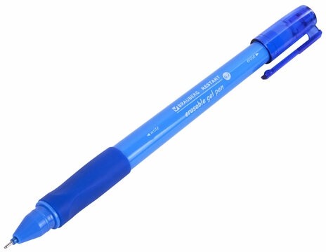 Ручка стираемая гелевая с эргономичным грипом BRAUBERG "RESTART", СИНЯЯ, игольчатый пишущий узел 0,7 мм, линия письма 0,35 мм, 144102