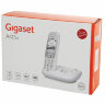 Радиотелефон Gigaset A415A, память 100 номеров, АОН, повтор, часы, белый, S30852H2525S302