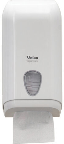Диспенсер для туалетной бумаги листовой VEIRO Professional (T3) "L-one", белый, A620KK1NS