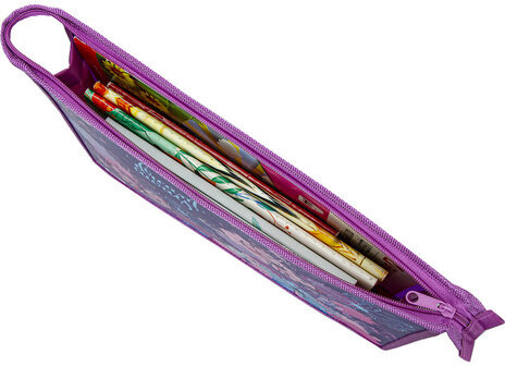 Папка для тетрадей ПИФАГОР А4, 1 отделение, картон/пластик, на молнии, "Butterflies", 270854