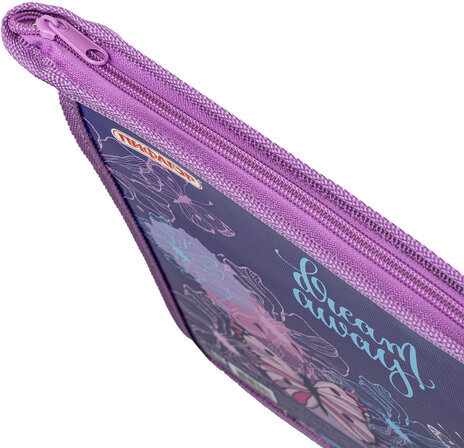 Папка для тетрадей ПИФАГОР А4, 1 отделение, картон/пластик, на молнии, "Butterflies", 270854