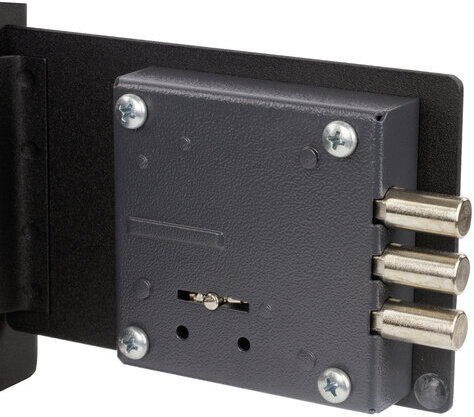 Сейф мебельный BRABIX "SF-140KL", 140х195х140 мм, ключевой замок, черный, 291140, S103BR210114