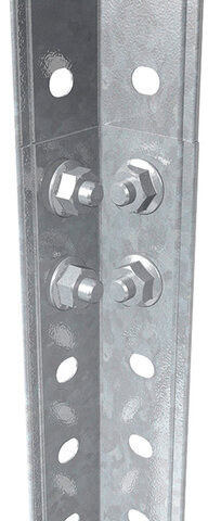 Стеллаж металлический ПРАКТИК "ES" облегченный (1450х750х300 мм), 4 полки, оцинкованная сталь, S24099033458