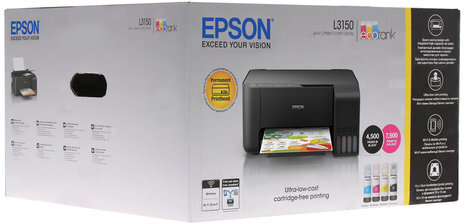 МФУ струйное EPSON L3150 "3 в 1" А4, 33 стр./мин, 5760x1440, Wi-Fi, СНПЧ, C11CG86409