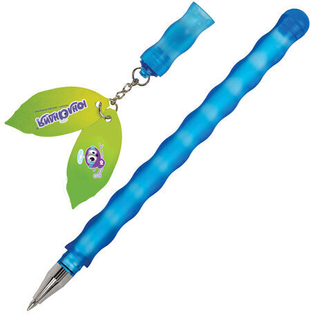 Ручки стираемые гелевые ЮНЛАНДИЯ "Горошек", НАБОР 2 штуки, СИНИЕ, + 4 сменных стержня, линия письма 0,35 мм, 143671