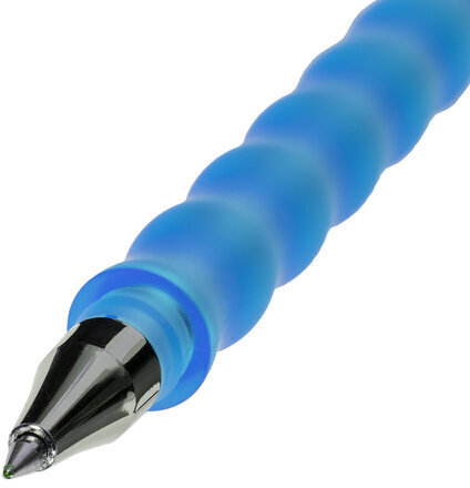 Ручки стираемые гелевые ЮНЛАНДИЯ "Горошек", НАБОР 2 штуки, СИНИЕ, + 4 сменных стержня, линия письма 0,35 мм, 143671