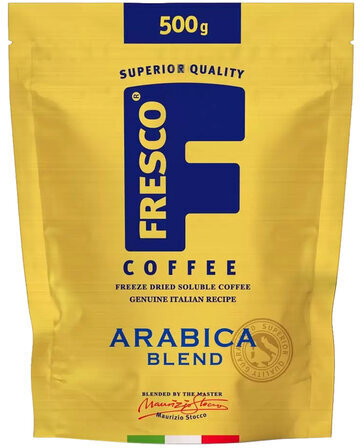Кофе растворимый FRESCO "Arabica Blend", сублимированный, 500 г, мягкая упаковка