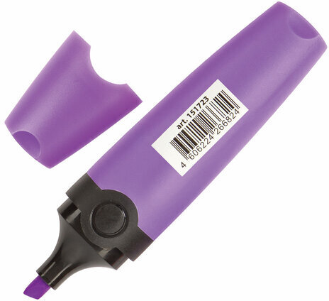 Текстовыделитель BRAUBERG "DELTA", ФИОЛЕТОВЫЙ, линия 1-5 мм, 151723