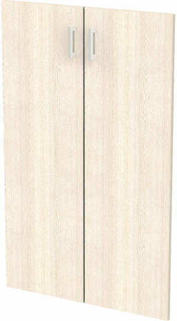 Дверь ЛДСП средняя "Арго", КОМПЛЕКТ 2 шт., 355х18х1150 мм, ясень шимо, А-604