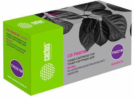 Картридж лазерный CACTUS (CS-TN321M) для Brother HL-L8250CDN/MFC-L8650CDW, пурпурный, ресурс 1500 страниц