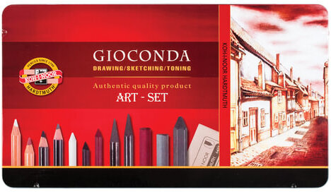 Набор художественный KOH-I-NOOR "Gioconda", 39 предметов, металлическая коробка, 8891000001PL