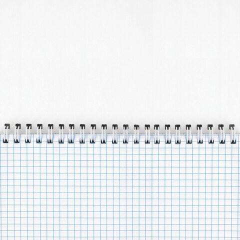 Блокнот БОЛЬШОЙ ФОРМАТ А4 198х297 мм, 80 л., гребень, подложка, клетка, BRAUBERG "Minimal Pastel", 116425