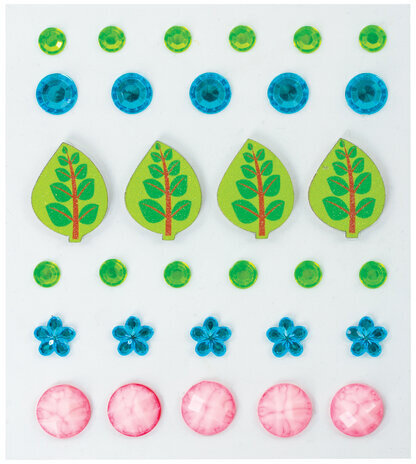 Набор наклеек из EVA и страз ЛЕТО, 31 элемент, на подложке, ОСТРОВ СОКРОВИЩ, 662246