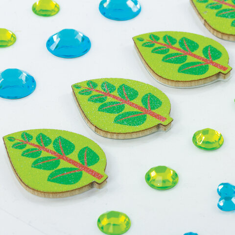 Набор наклеек из EVA и страз ЛЕТО, 31 элемент, на подложке, ОСТРОВ СОКРОВИЩ, 662246