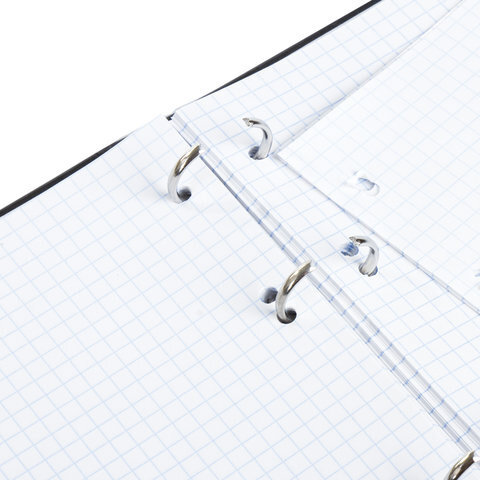 Тетрадь на кольцах А5 165х215 мм, 120 л., твердый картон, клетка, BRAUBERG, "Микс", 403277