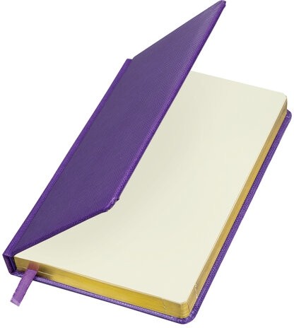 Ежедневник недатированный А5 138х213 мм BRAUBERG "Iguana", под кожу, 160 л., сиреневый, 114455