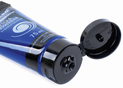 Краска акриловая художественная BRAUBERG ART CLASSIC, туба 75мл, ПРУССКАЯ СИНЯЯ, 191097