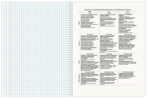 Тетрадь предметная "AVOCADO" 48 л., глянцевый лак, АНГЛИЙСКИЙ ЯЗЫК, клетка, BRAUBERG, 404275