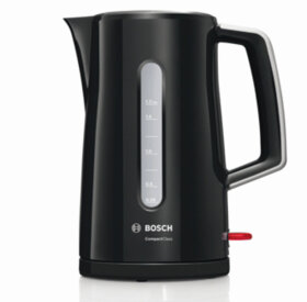 Чайник BOSCH TWK3A013, 1,7 л, 2400 Вт, закрытый нагревательный элемент, пластик, черный