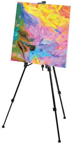 Мольберт-тренога металлический переносной, телескопический, 93х160х83 см, чехол, BRAUBERG ART, 192264