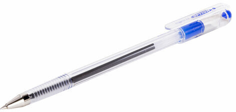 Ручка шариковая масляная MUNHWA "Option", СИНЯЯ, узел 0,5 мм, линия 0,3 мм, OP-02